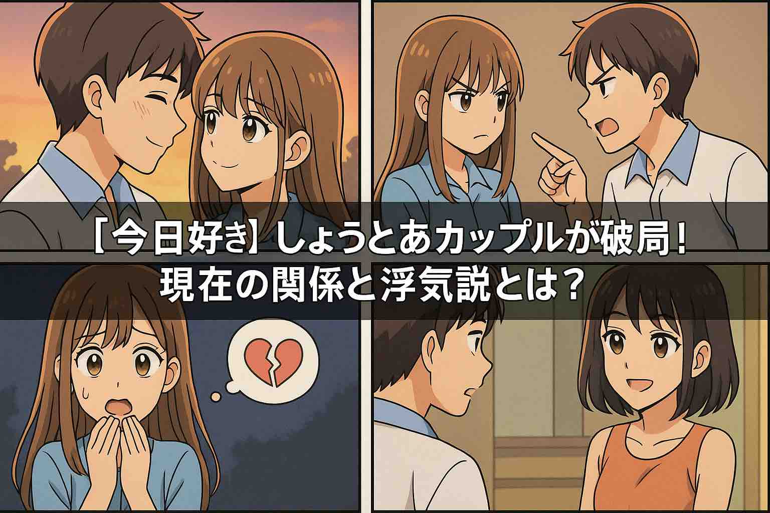 【今日好き】しょうとあカップルが破局!現在の関係と浮気説とは? | エンタメライク